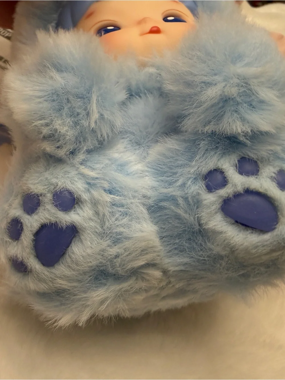 Haci Pupu Gummy Bear Plush Bag Charm - Light Blue